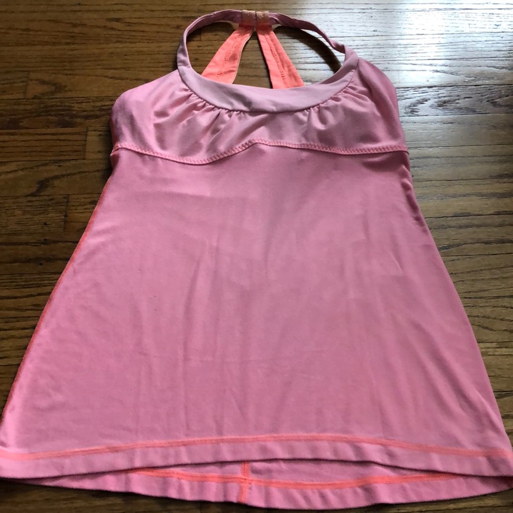 Pink Lululemon Tank Top.